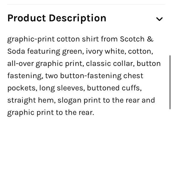 Scotch & Soda Printed Cotton Denim Button Up Shirt/Jacket - Picture 12 of 12